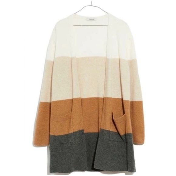 Madewell Sweaters - Madewell Knit Colorblock Striped Sweater sz M